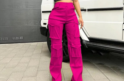 High Waisted Elegant Casual Trousers