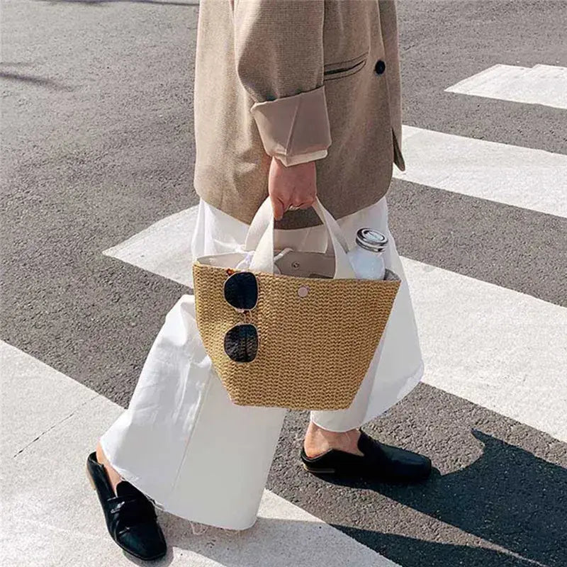 Beach Straw Shoulder Bag