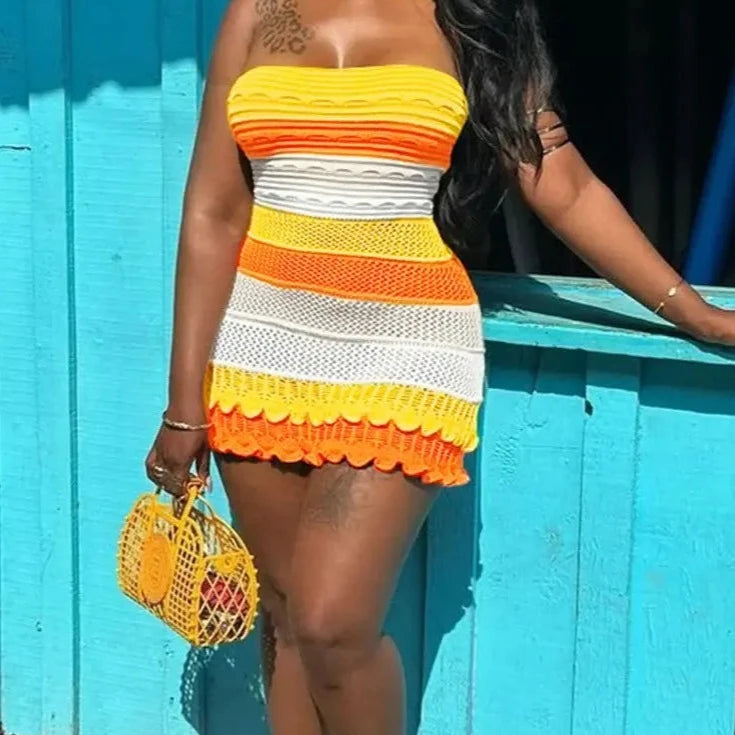 Knit Women Tube Dress