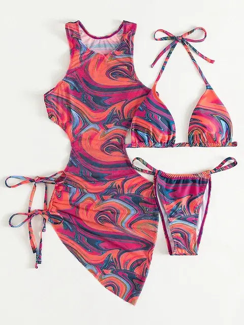 Sexy Three Piece Bikini Set