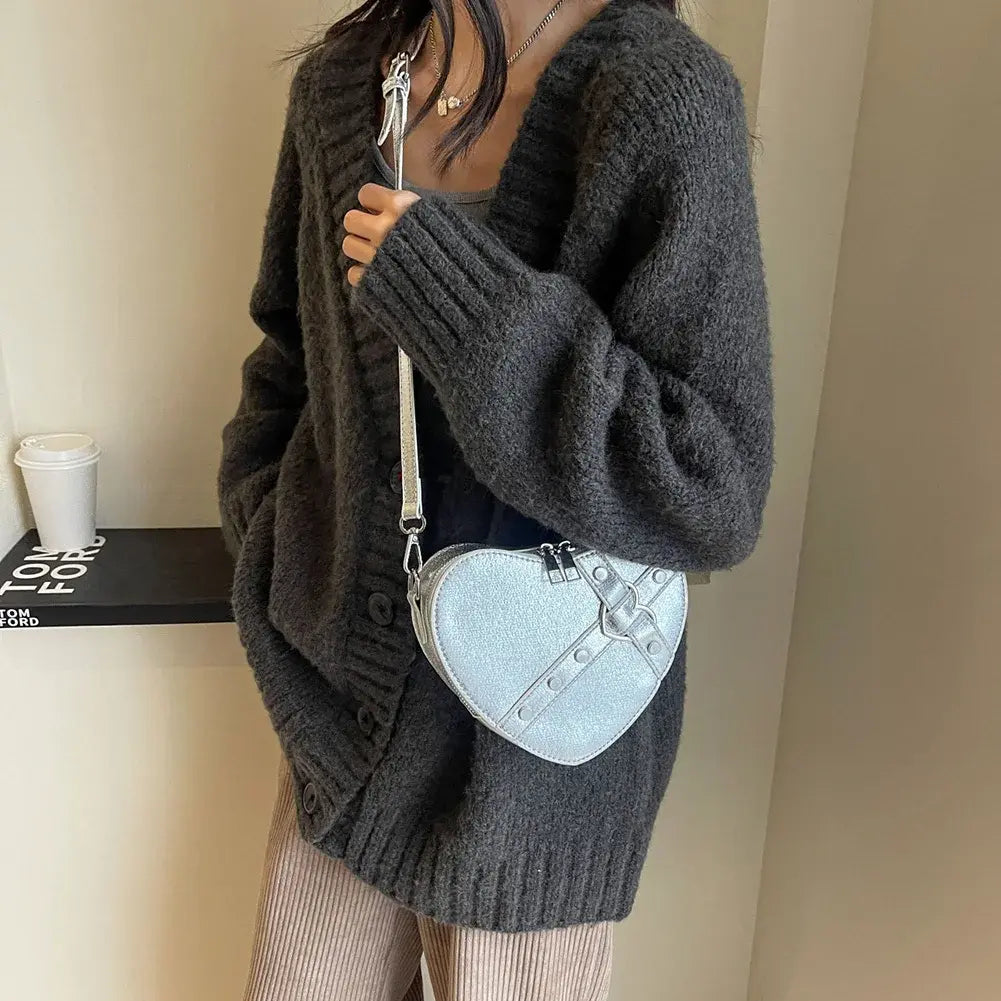 Small Chain Rivet Shoulder Bag