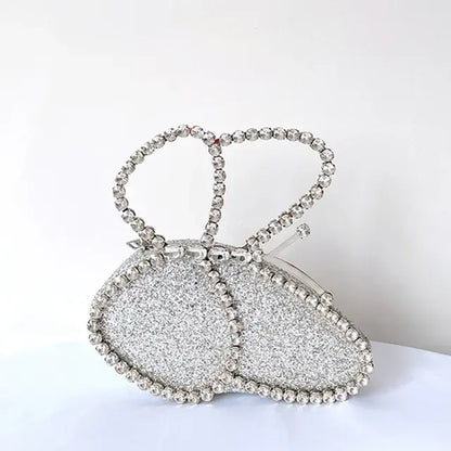 Rhinestone Butterfly Shape Mini Handbag