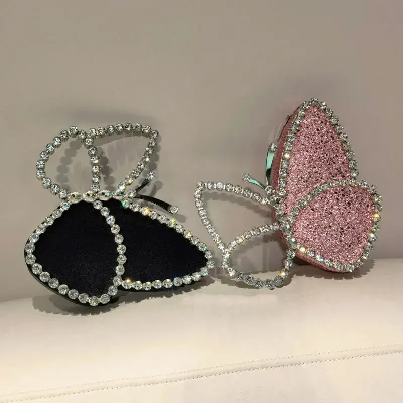 Rhinestone Butterfly Shape Mini Handbag