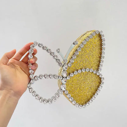 Rhinestone Butterfly Shape Mini Handbag