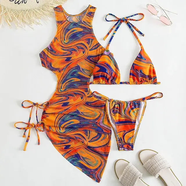 Sexy Three Piece Bikini Set