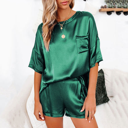 Satin Pajama Set Women